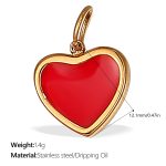 color: PJ404RDG Red Enamel Pendant