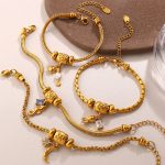 String Beads Snake Bone Bracelet High Quality Positioning Spacer Beads Simple Fixed for Women
