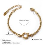 color: SL361G Gold Bracelet