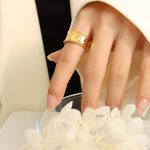 color: A167-Gold Open Ring / size: US 5