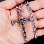 color: Nail Cross + Steel Chain