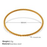 color: SZ340G Gold Bangle