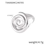 color: TXA066-Steel Color Ring -Size 7
