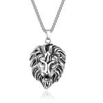 color: Antique Silver + Stainless Steel Chain