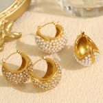 Vintage Grain of Rice Pearl Earrings for Women New Light Luxury Temperament Premium Unique Design Earrings for Women