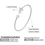 color: Z446-Steel Color Bangle