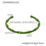 color: Z304-Gold-Green Bangle