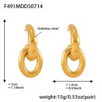color: F491-Gold Earrings