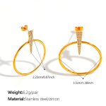 color: EH1403WEG Gold Earrings
