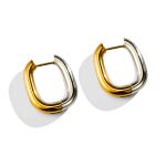 color: 4.0U Shape Two-tone Gold Ear Cuff