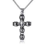 color: Cross + Stainless Steel Chain