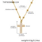 color: TXP503-Gold Necklace 41+5cm