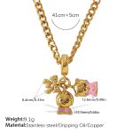 color: PJ864G-XL583G3MM Gold NK Chain
