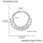 color: T002-Steel Color Nose Ring