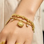 Marine Elements Heart Shell Pendant Bracelet Women's Exquisite Advanced Light Luxury Ornament Combination