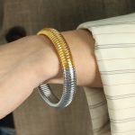 color: SZ12 Gold-Steel Width 1.2cm(Ring Size 6cm)