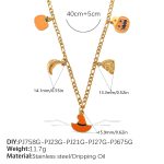 color: XL582G3MM-1 Multi-element Necklace
