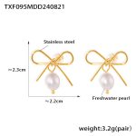 color: TXF095-Gold Earrings