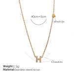 color: XL543WEGH Letter Necklace