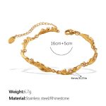 color: SL462WEG Gold Bracelet
