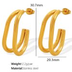 color: EH483 Gold Earrings