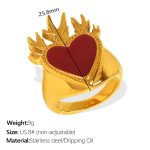 color: JZ76 US Size 8# Gold Ring