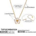 color: TXP582-Gold Necklace 40+5cm