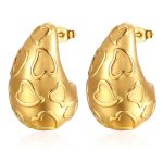 color: Cast Heart Drop Gold MS-275