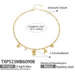 color: TXP523-Multi-pendant Gold Necklace -41+5cm