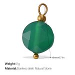 color: PJ662GNG Green Natural Stone Pendant