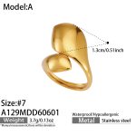 color: A129-Gold Ring -Size 7