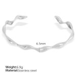 color: SZ140 Silver Bangle