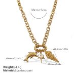 color: XL702CRG Multi-charm Necklace