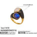 color: A696-Cat's Eye Stone Ring / size: US 7