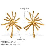 color: EH823G Gold Drop Earrings