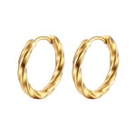 color: Twisted Wire Ear Cuff Gold MS-100