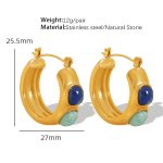 color: EH152 Natural Stone Earrings