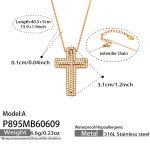color: P895-A Style Gold Necklace 40.5+5cm