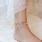 color: S112-Gold Leaf Anklet 20+5cm