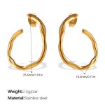 color: EH1259G Gold Earrings