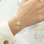 color: E163-Gold Bracelet -24cm