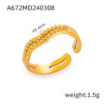 color: A672-Gold Ring / size: US 7