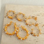 Fashionable New Ins Elegant High-End Earrings C- Shaped Ear Ring Simple Design