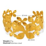 color: SZ161 Adjustable Gold Bangle