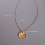 color: P499-Gold Necklace 50+5cm