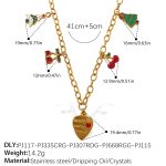 color: XL613G1 Gold Necklace