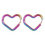 color: Round Wire Heart Ear Cuff Colorful 1 PC