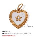 color: PJ309WEG White Shell Gold Pendant