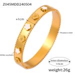 color: Z045-Gold-White Bangle