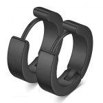 color: 4*9MM Flat Ear Cuff Black 1 PC